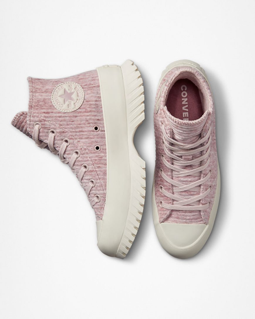 Tenisi Inalti Barbati Converse Chuck Taylor All Star Lugged 2.0 Velour Gri | RO KD0IR346